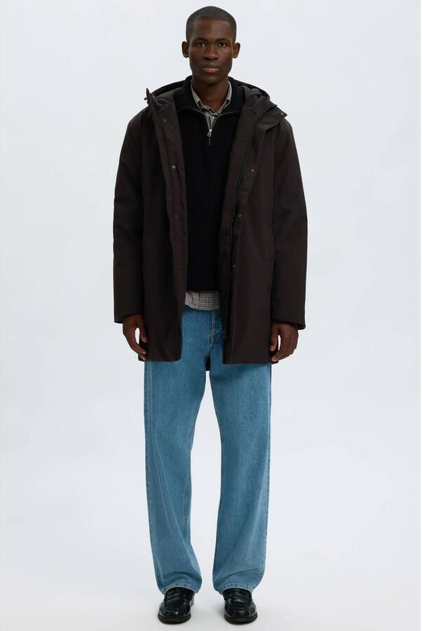 Selected winterparka zwart
