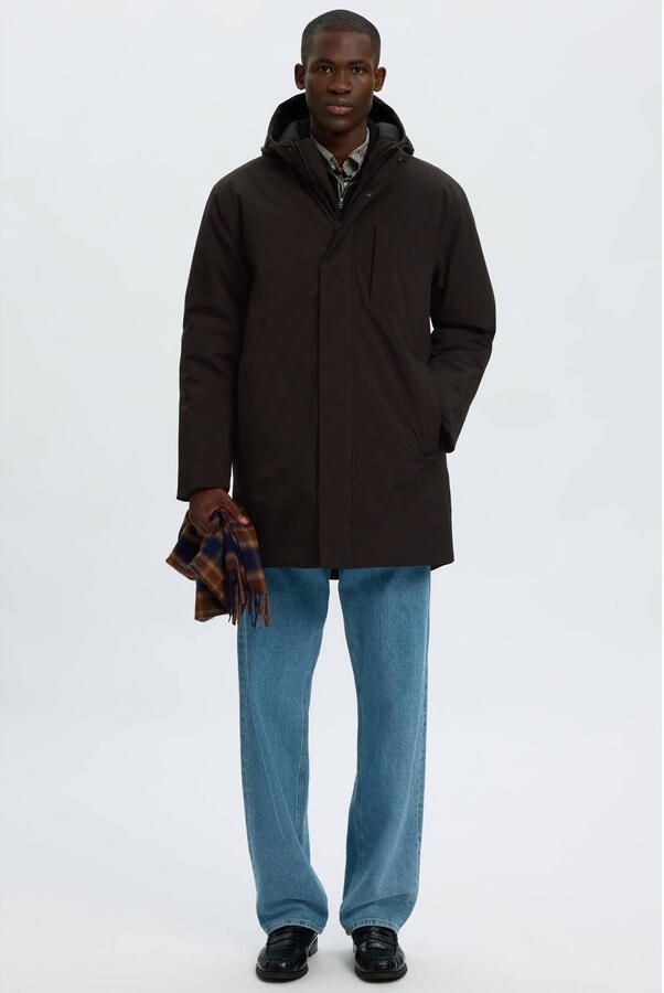 Selected winterparka zwart - Foto 3