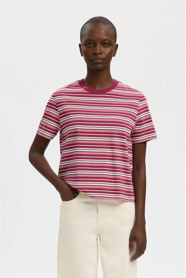 Selected Women gestreepte T-shirt