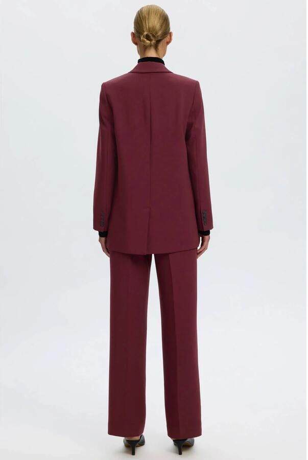 SELECTED WOMEN Dames Blazers Slfrita Ls Relaxed Blazer Bordeaux - Foto 3