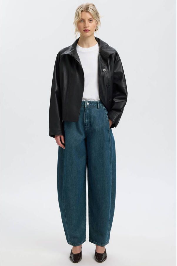 Selected Women Slwbarrel Relaxed Bella Hw Jeans barrel jeans medium blauw - Foto 2