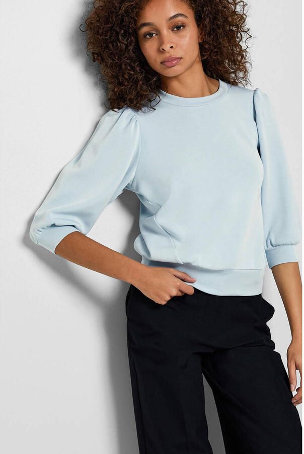 SELECTED FEMME Dames Truien & Vesten Slftenny 3 4 Sweat Top Lichtblauw - Foto 5