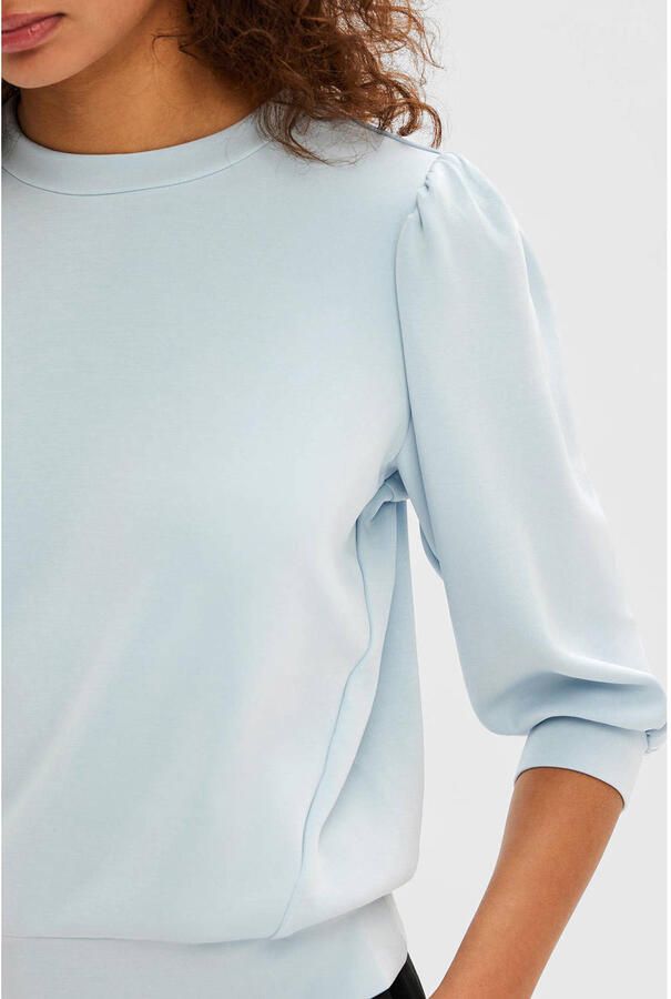 SELECTED FEMME Dames Truien & Vesten Slftenny 3 4 Sweat Top Lichtblauw - Foto 6