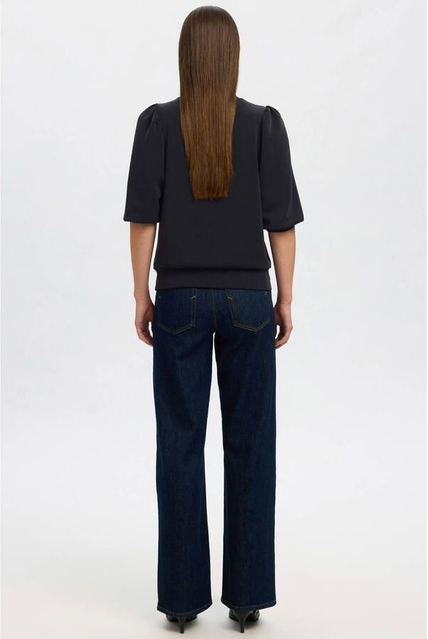 SELECTED FEMME Sweatshirt SLFTENNY met pofmouwen van zachte modalmix - Foto 7