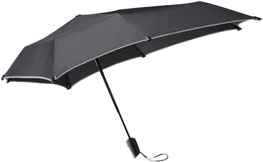 Senz opvouwbare stormparaplu Automatic black reflective