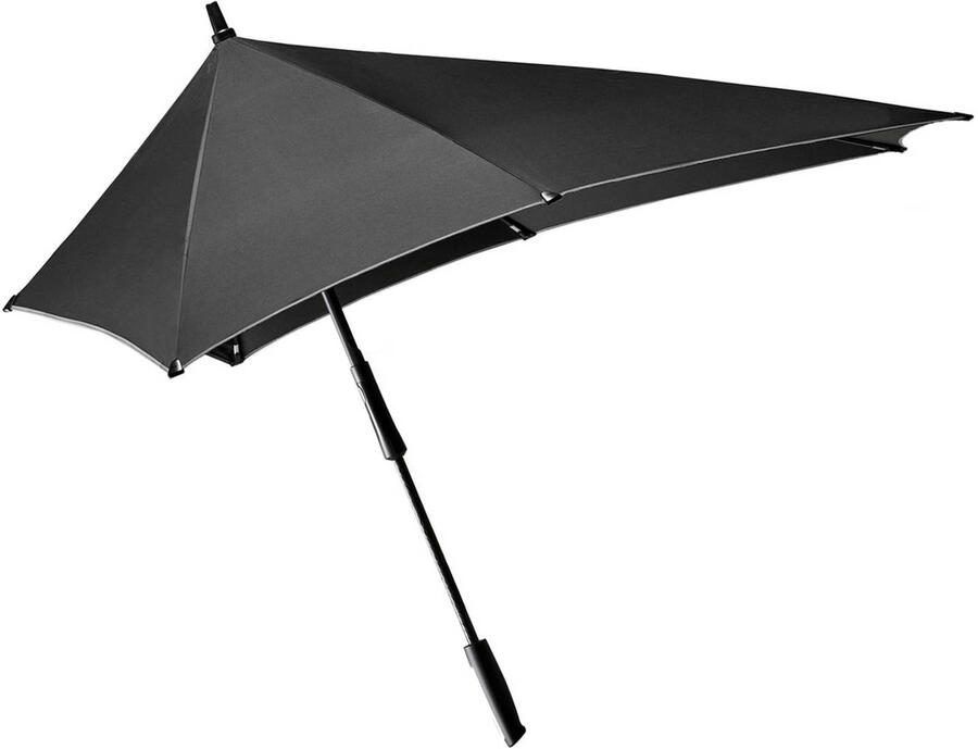 Senz stormparaplu XXL Stick black reflective