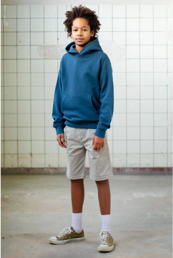 SEVENONESEVEN hoodie blauw Sweater Jongens Katoen Capuchon 110 116