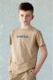 SEVENONESEVEN T-shirt met printopdruk beige Jongens Katoen Ronde hals Printopdruk 146 152 - Thumbnail 2