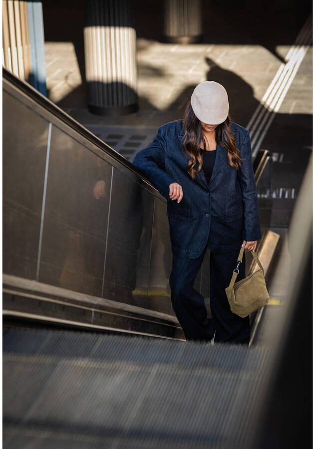 Shabbies Amsterdam suede crossbody tas Esra bruin - Foto 3