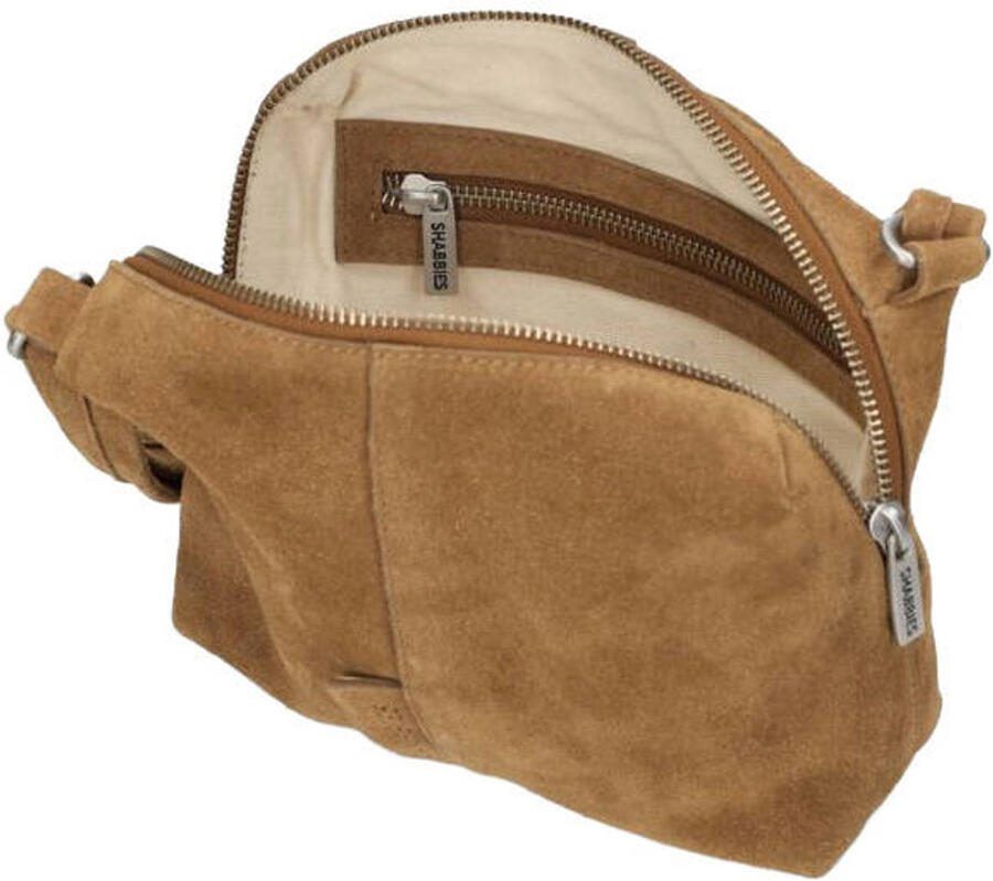 Shabbies Amsterdam suede crossbody tas Saar bruin - Foto 2