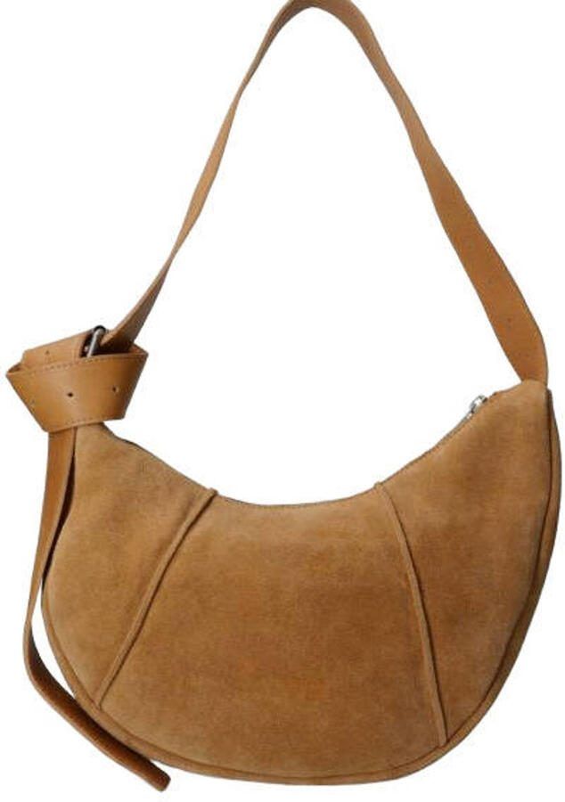 Shabbies Amsterdam suede schoudertas Platamini cognac - Foto 2