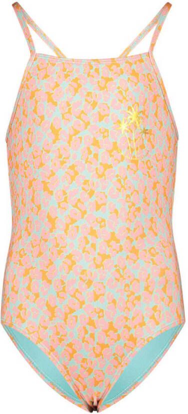 Shiwi badpak oranje roze Meisjes Polyester All over print 104