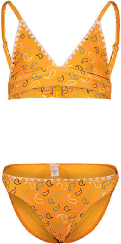 Shiwi bikini geel Oranje Meisjes Polyester All over print 152