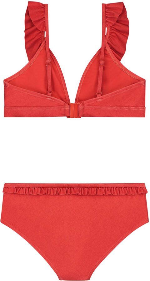 Shiwi bikini met ruches Bella rood
