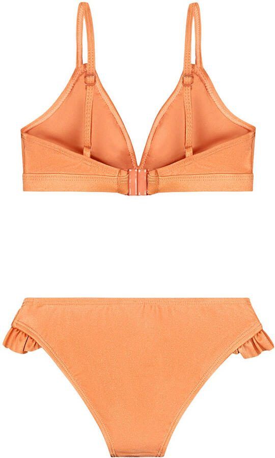 Shiwi bikini met ruches Blake oranje Meisjes Polyamide Effen - Foto 1
