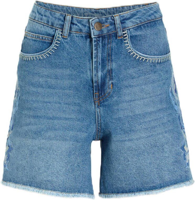 Shiwi denim straight high waist short light blue denim - Foto 1