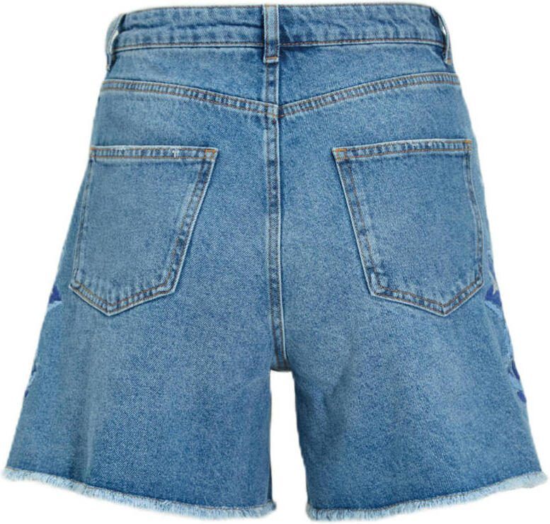 Shiwi denim straight high waist short light blue denim - Foto 2