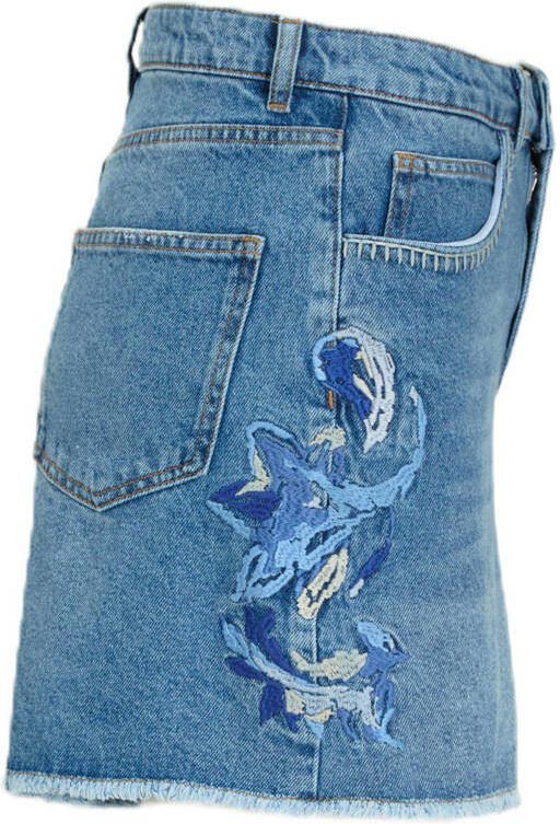 Shiwi denim straight high waist short light blue denim - Foto 3