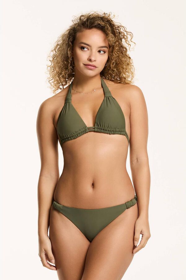 Shiwi voorgevormde triangel bikini Bibi olijfgroen
