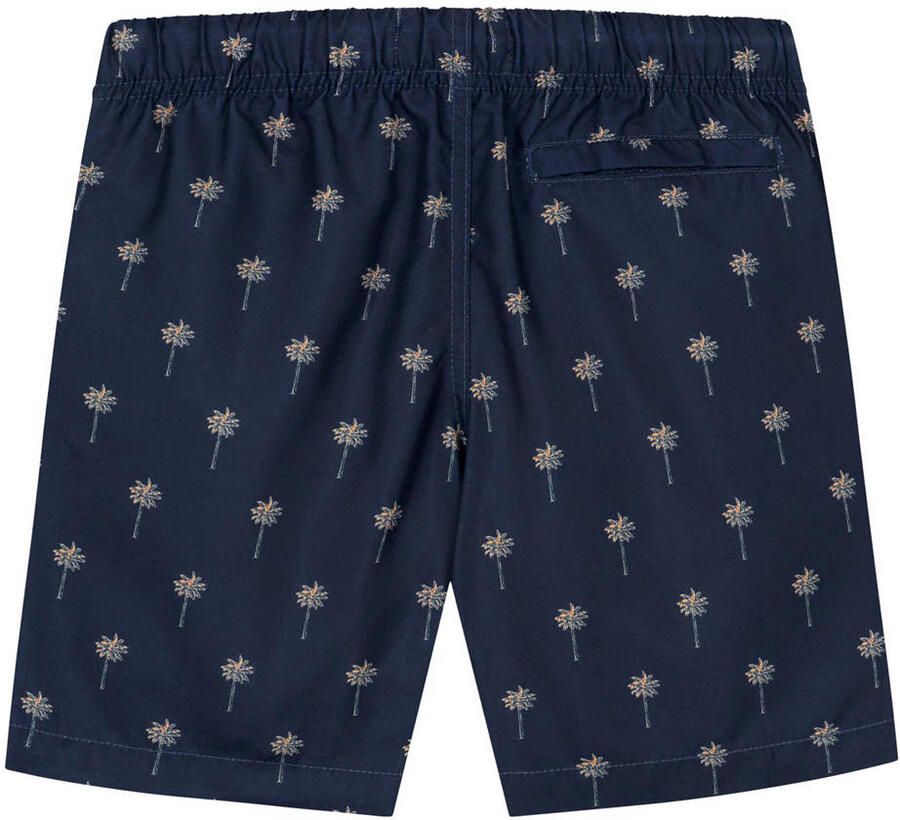 Shiwi zwemshort donkerblauw Jongens Polyester All over print 146 152
