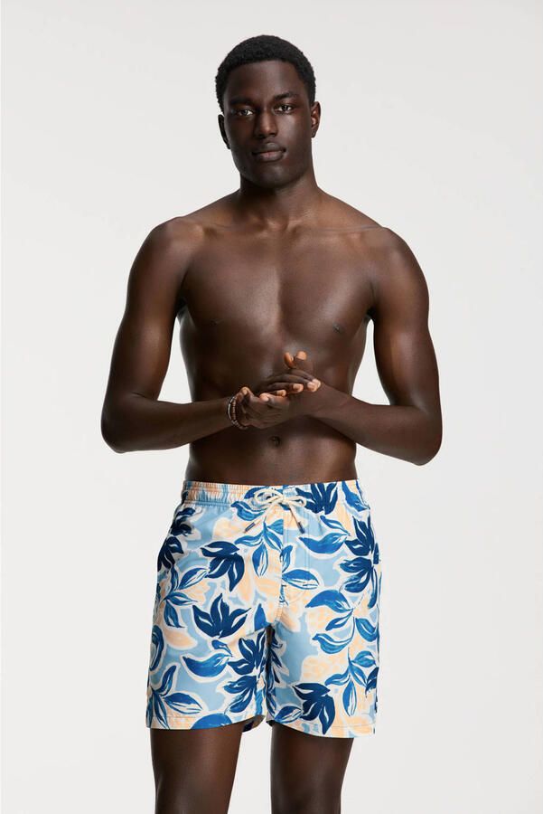 SHIWI Heren Zwembroeken Men Mike Swim Shorts 7 Inch Floral Leafs Multi - Foto 7