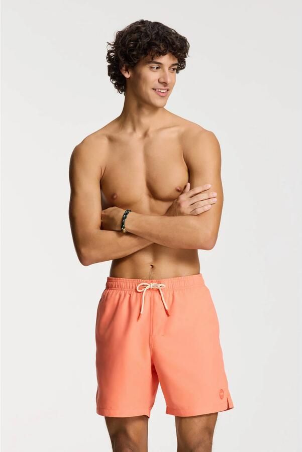 SHIWI Heren Zwembroeken Men Mike Swim Shorts 7 Inch Solid Oranje - Foto 6