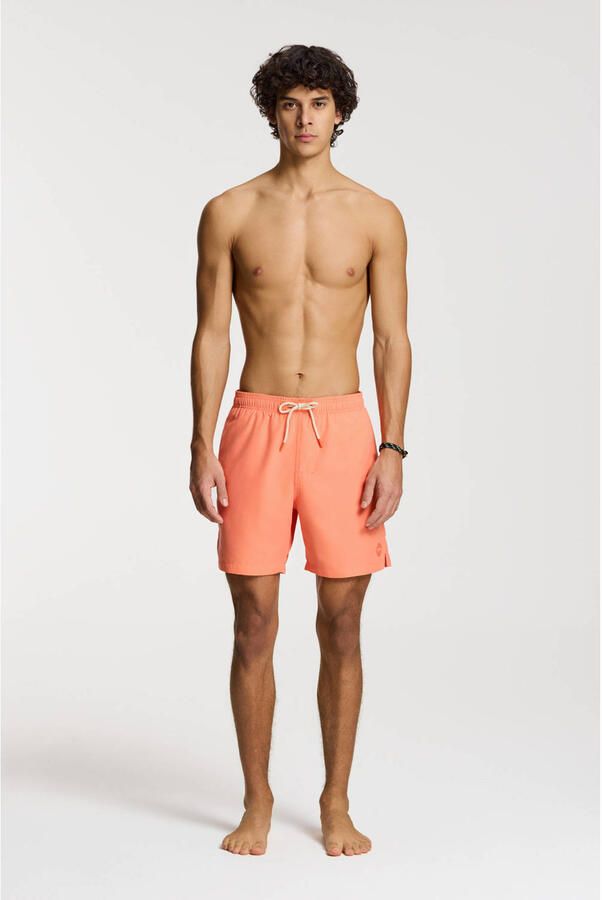 SHIWI Heren Zwembroeken Men Mike Swim Shorts 7 Inch Solid Oranje - Foto 4