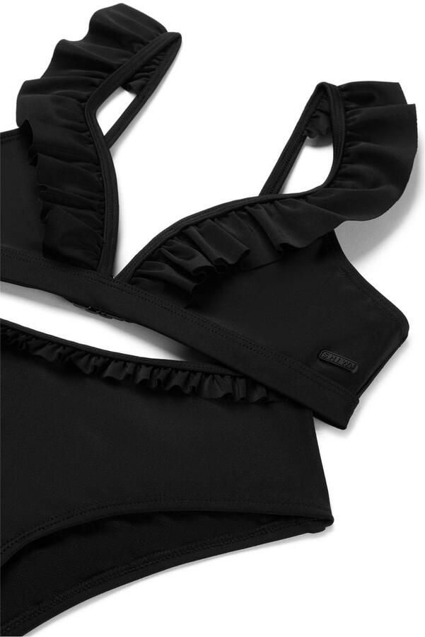 Shiwi The Sunshine Brand bikini met ruches Bella zwart - Foto 4