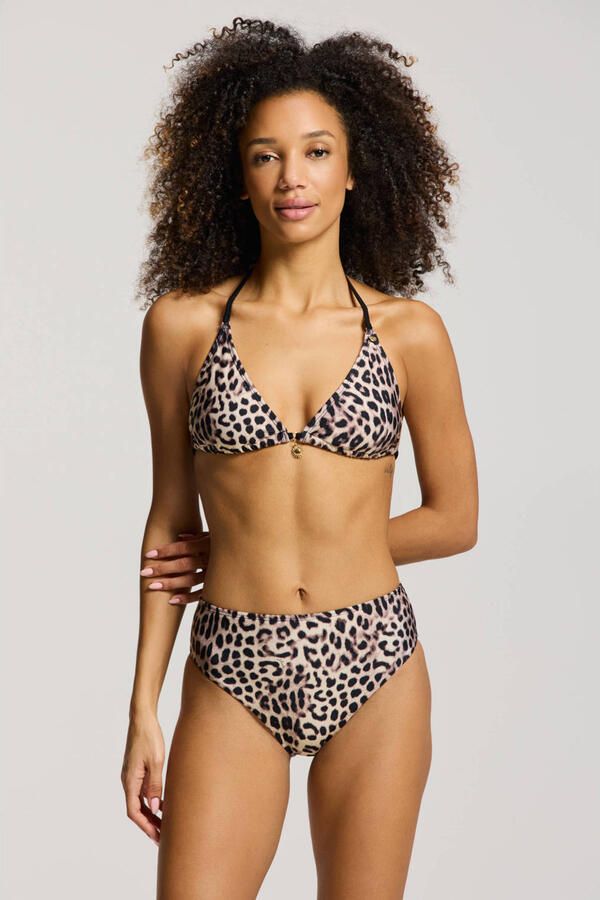 Shiwi The Sunshine Brand voorgevormde triangel bikini set Liz beige zwart - Foto 3