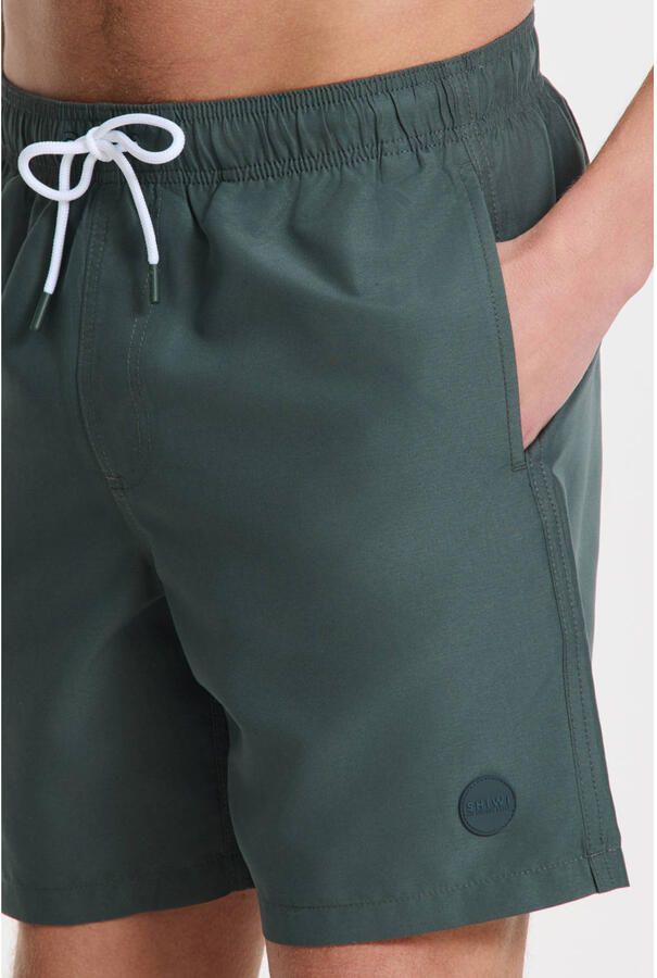 SHIWI Heren Zwembroeken Men Mike Swim Shorts 7 Inch Solid Donkergroen - Foto 7