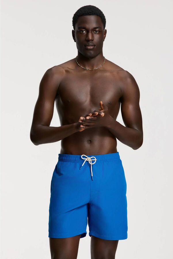SHIWI Heren Zwembroeken Men Mike Swim Shorts 7 Inch Solid Blauw - Foto 5