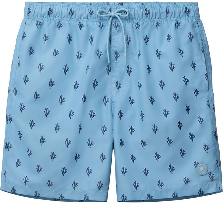 SHIWI Heren Zwembroeken Men Mike Swim Shorts 7 Inch Sketched Coral Lichtblauw - Foto 6