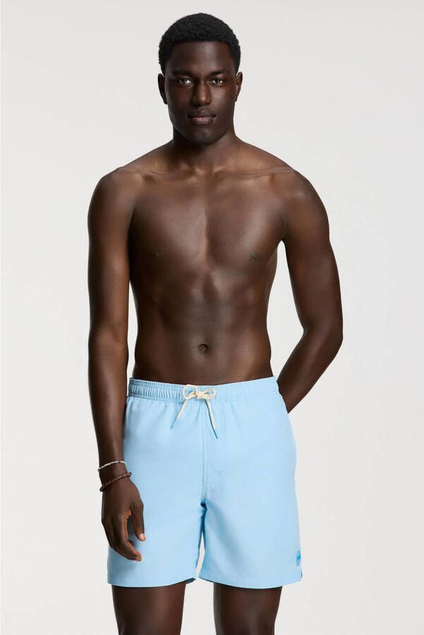 SHIWI Zwembroeken Mike Swim Shorts 7 Inch Solid Lichtblauw - Foto 5