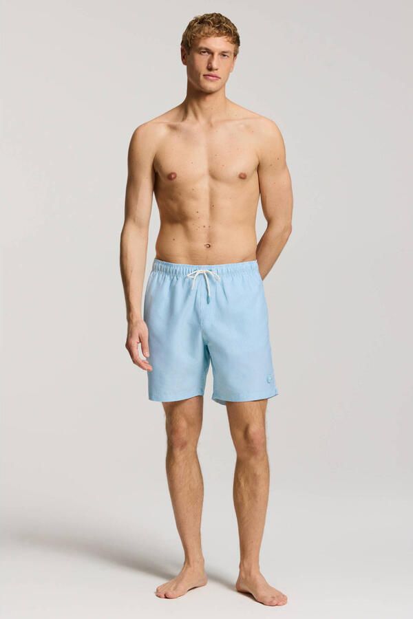 SHIWI Heren Zwembroeken Mike Swim Shorts 7 Inch Fine Stripe Lichtblauw - Foto 6