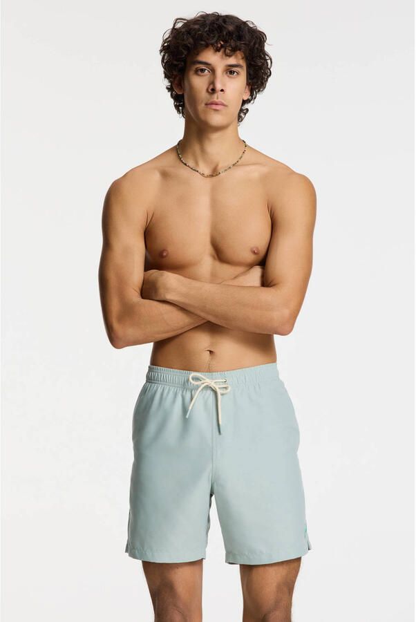 SHIWI Heren Zwembroeken Men Mike Swim Shorts 7 Inch Solid Groen - Foto 4