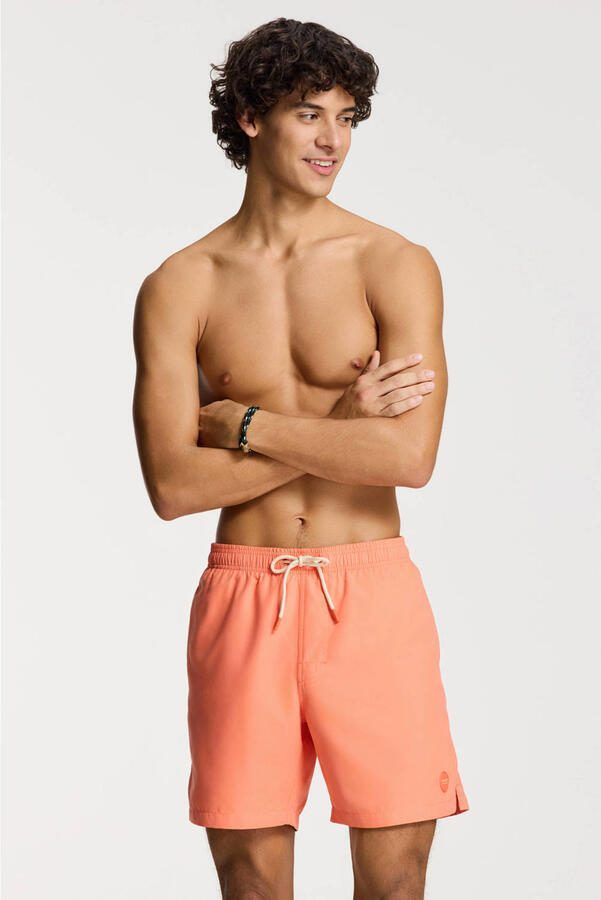 SHIWI Heren Zwembroeken Men Mike Swim Shorts 7 Inch Solid Oranje - Foto 5