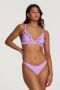Shiwi triangel bikini met ruches Beau paars - Thumbnail 1
