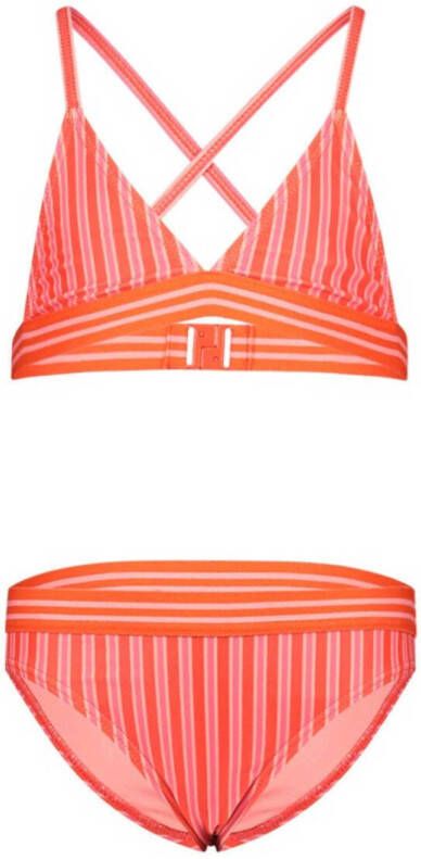 Shiwi triangel bikini roze oranje Meisjes Gerecycled polyester (duurzaam) 104