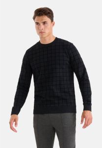 Shoeby geruite sweater zwart