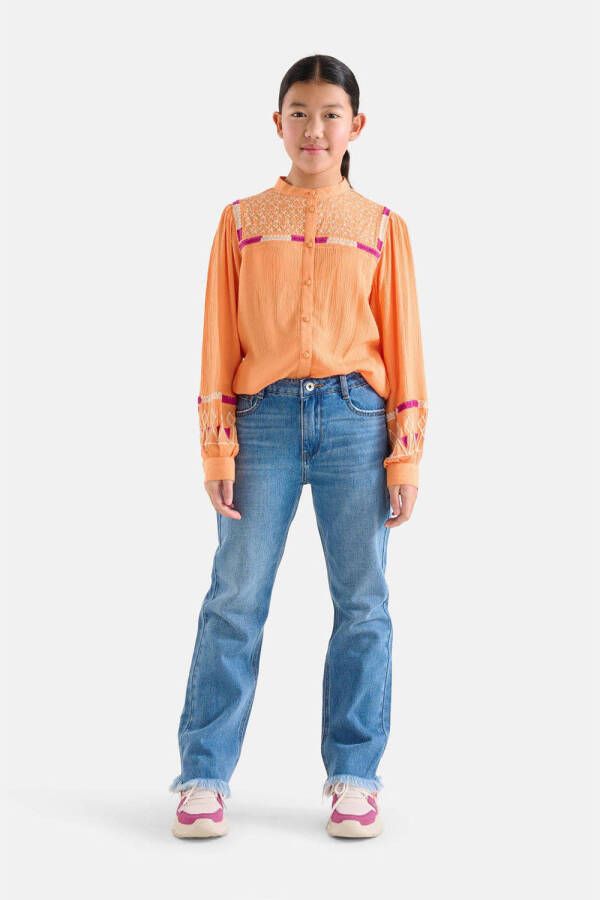 Shoeby blouse met grafische print oranje