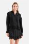Shoeby blouse met kant zwart - Thumbnail 1