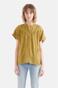 Shoeby Eksept blouse met plooien groen