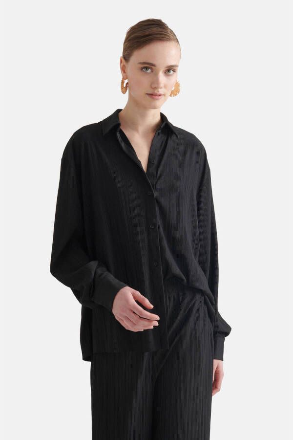 Shoeby blouse met textuur zwart
