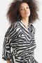 Shoeby blouse met zebraprint zwart wit - Thumbnail 1
