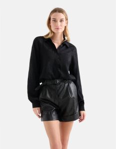 Shoeby Eksept blouse met jacquard zwart