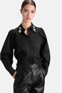 Shoeby Eksept blouse STONE BLOUSE zwart