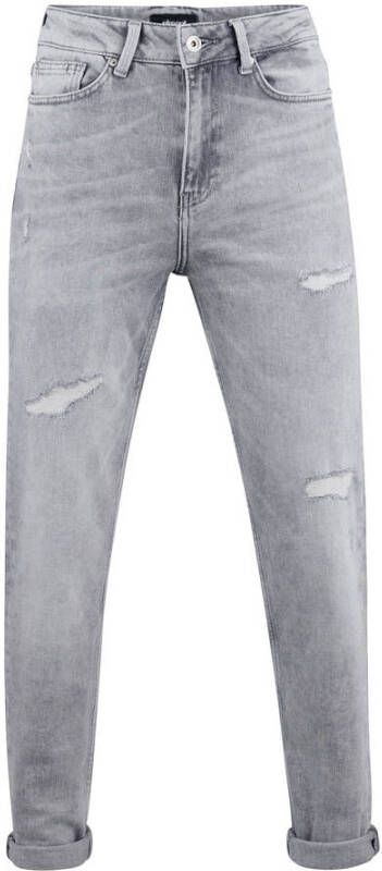 Shoeby cropped mom fit jeans Nora lightgrey