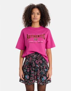 Shoeby Eksept T-shirt Artwork met tekst roze