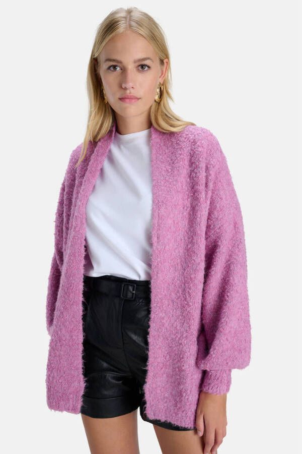 Shoeby Eksept vest FRINGE van gerecycled polyester lila