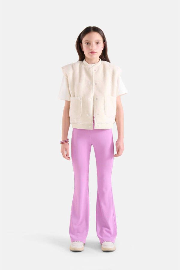 Shoeby flared broek roze Meisjes Polyester 170 176